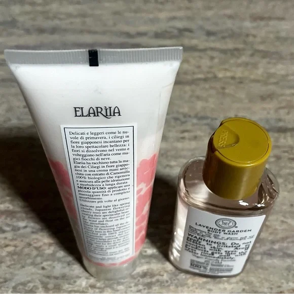 Elariia Cherry Blossom Hand Cream & Bonus Lavender Garden Body Wash - Picture 3 of 6